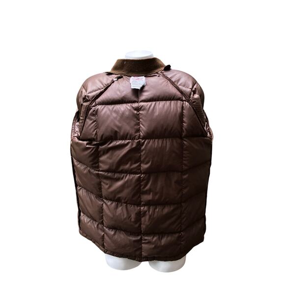 VTG Orvis Waterfowler Puffer Jacket XL Brown Goose Down Filled Hunting Outdoor - Picture 12 of 12
